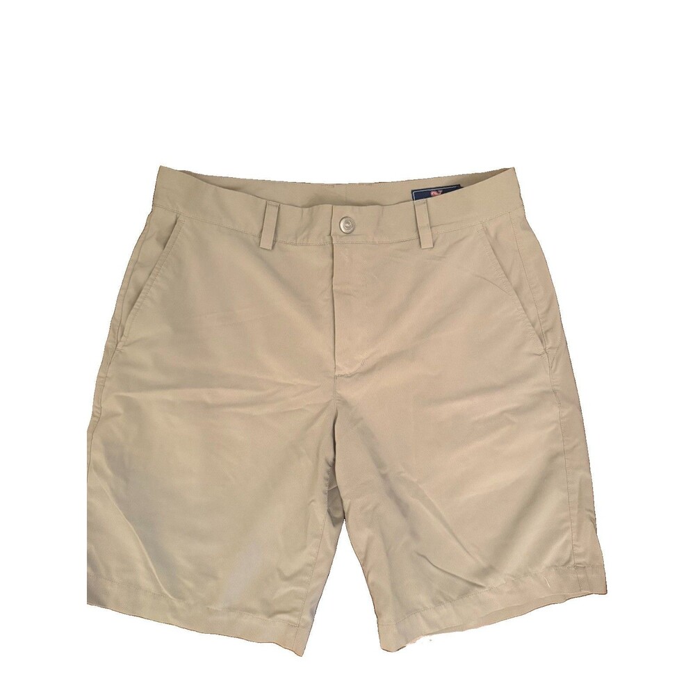 Vineyard Vines Golf Shorts Mens 32 Khaki Chino Performance Lightweight